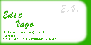 edit vago business card